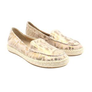 Naturalizer Alexa Tan Gold Metallic Leopard Leather